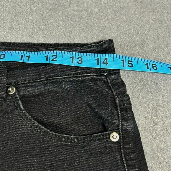 Forever 21 Jeans Womens Size 27 Black Stretch Denim  Skinny Leg Mid Rise‎ - Picture 12 of 14